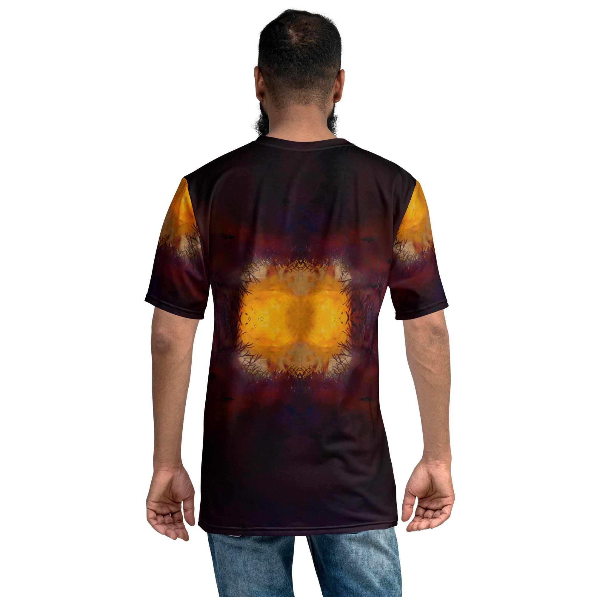 Haunted Pumpkin Patch Men's Halloween Crew Neck Tee - Beyond T-shirts