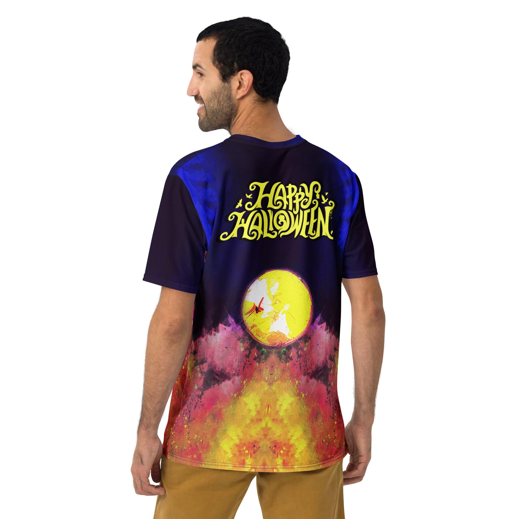 Haunting Halloween Night All-Over Print Men's Crew Neck T-Shirt - Beyond T-shirts