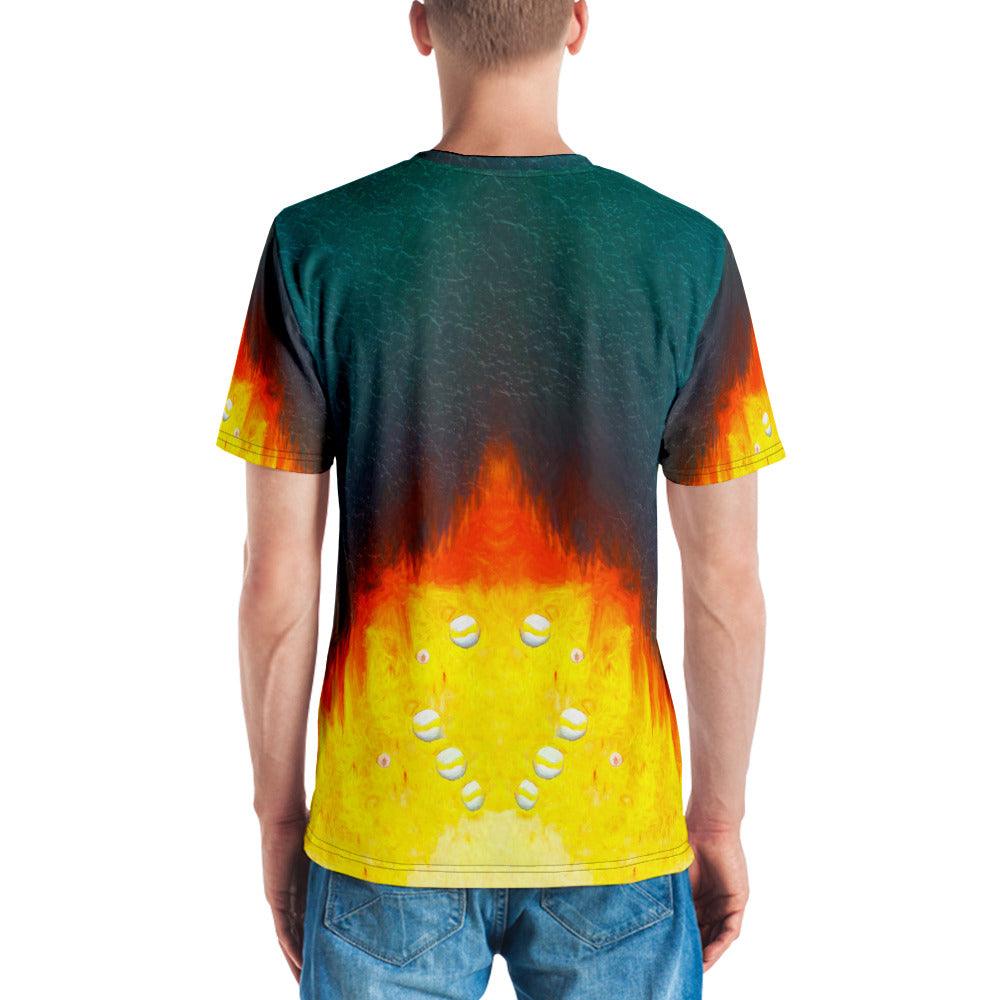 Jack O Lantern Glow All-Over Print Men's Crew Neck T-Shirt - Beyond T-shirts