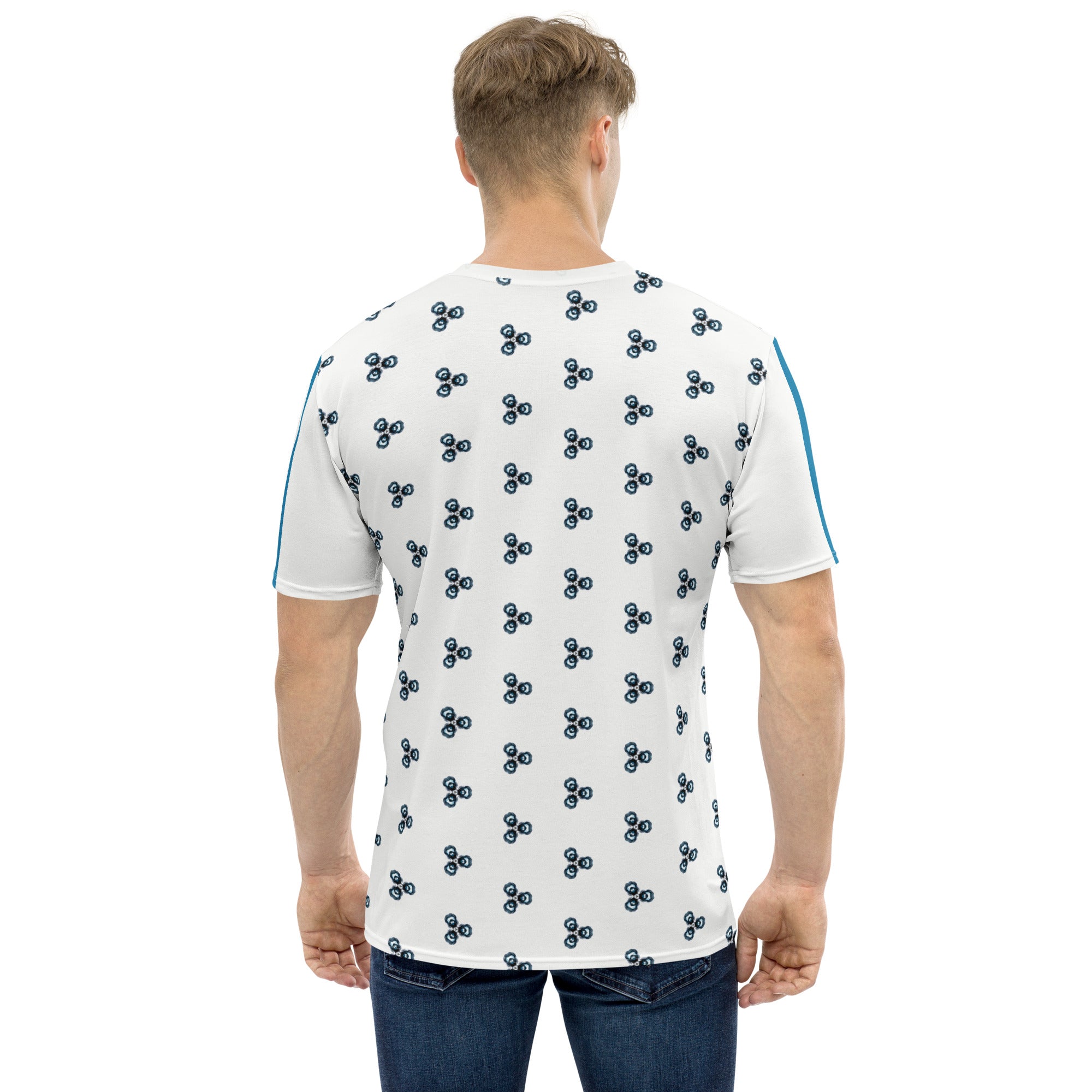 Unique All-Over Print Design of Melody Mosaic Men's T-Shirt