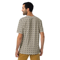 Earthy Abstraction All-Over Print Men's Crew Neck T-Shirt