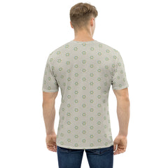 Subdued Geometry All-Over Print Men's Crew Neck T-Shirt