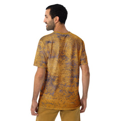 Weathered Stone All-Over Print Men's Crew Neck