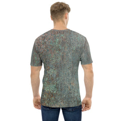 Antique Bronze Texture Crew Neck T-Shirt