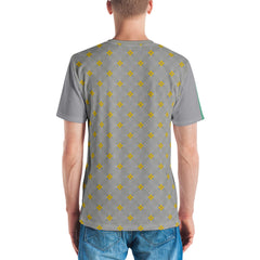 Elegant Lines All-Over Print Men's Crew Neck T-Shirt