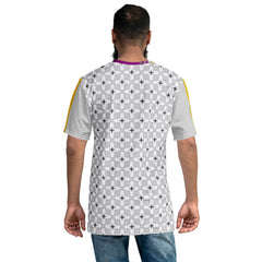 Geometric Harmony Abstract Men's Crew Neck T-Shirt