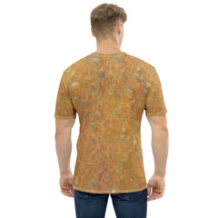 Dapper Cat All-Over Print Men's Crew Neck T-Shirt