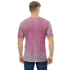 Velvet Touch Texture Men's Crew Neck T-Shirt