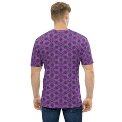 Abstract Geometric Pattern Men's Crew Neck T-Shirt