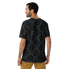 Rhythmic Waves All-Over Print Men's Crew Neck T-Shirt