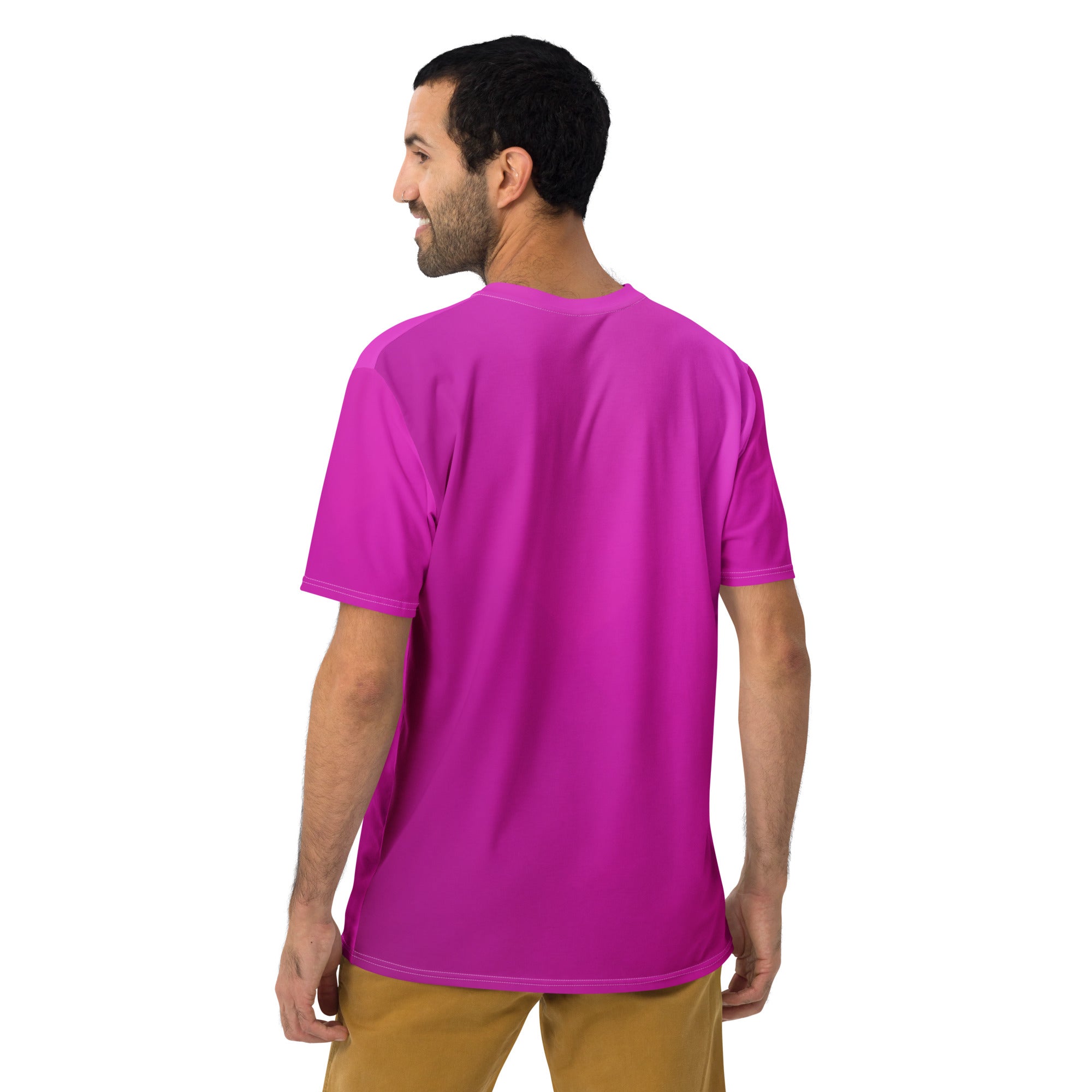 Techno Beat Men's Crew Neck T-Shirt - Side View