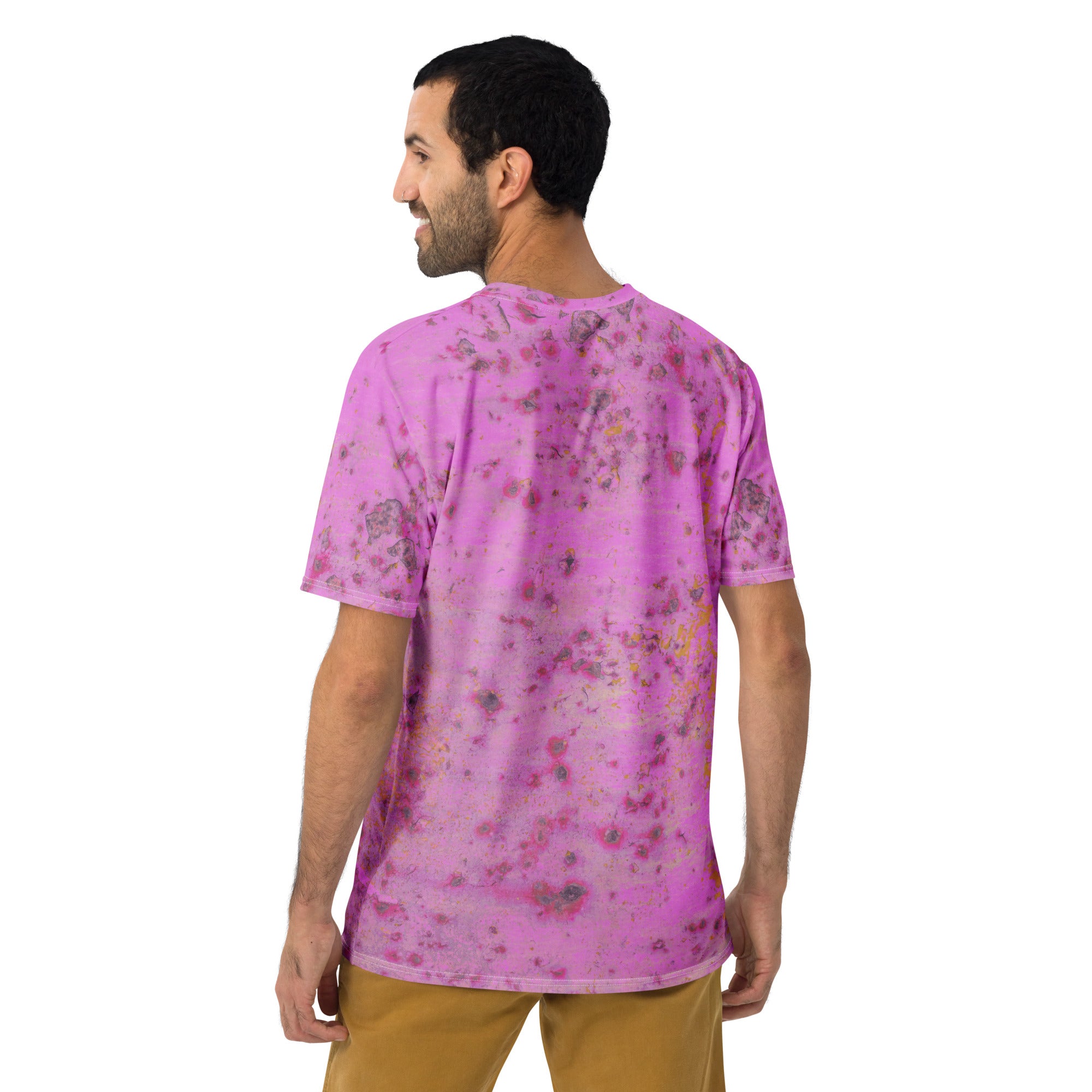 Eye-catching Spectrum Swirl design on a comfortable crew neck tee