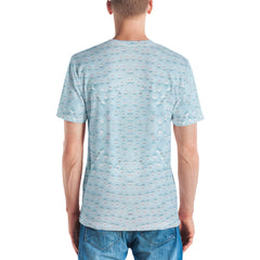 Stylish men's t-shirt with celestial paper pattern