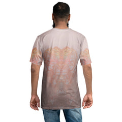 Petal Whispers men's t-shirt on a mannequin.