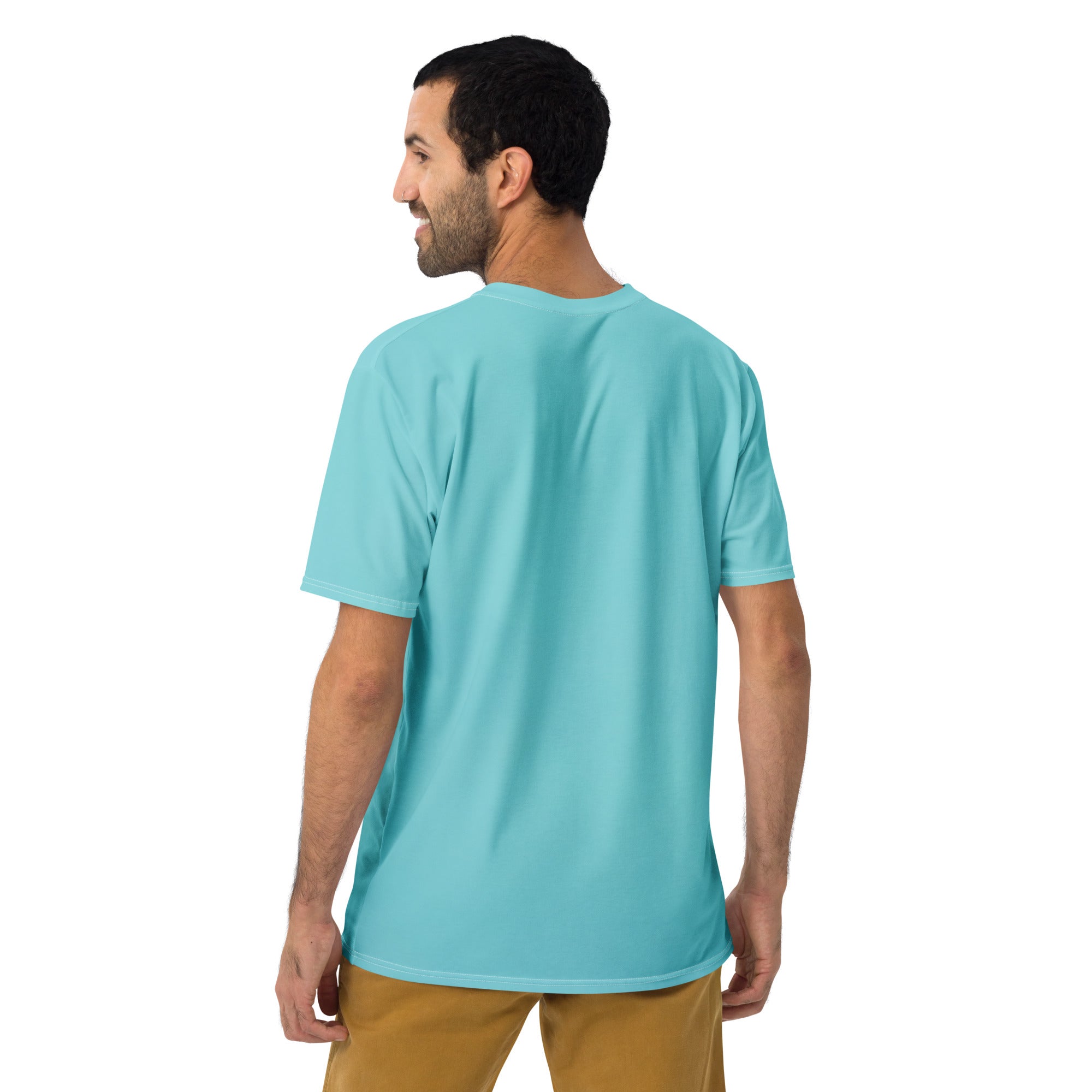Men's crew neck t-shirt featuring Kirigram forest design.