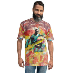 Stylish Surfing 1 45 Men's T-Shirt with creative surf-inspired artwork for trendsetters.