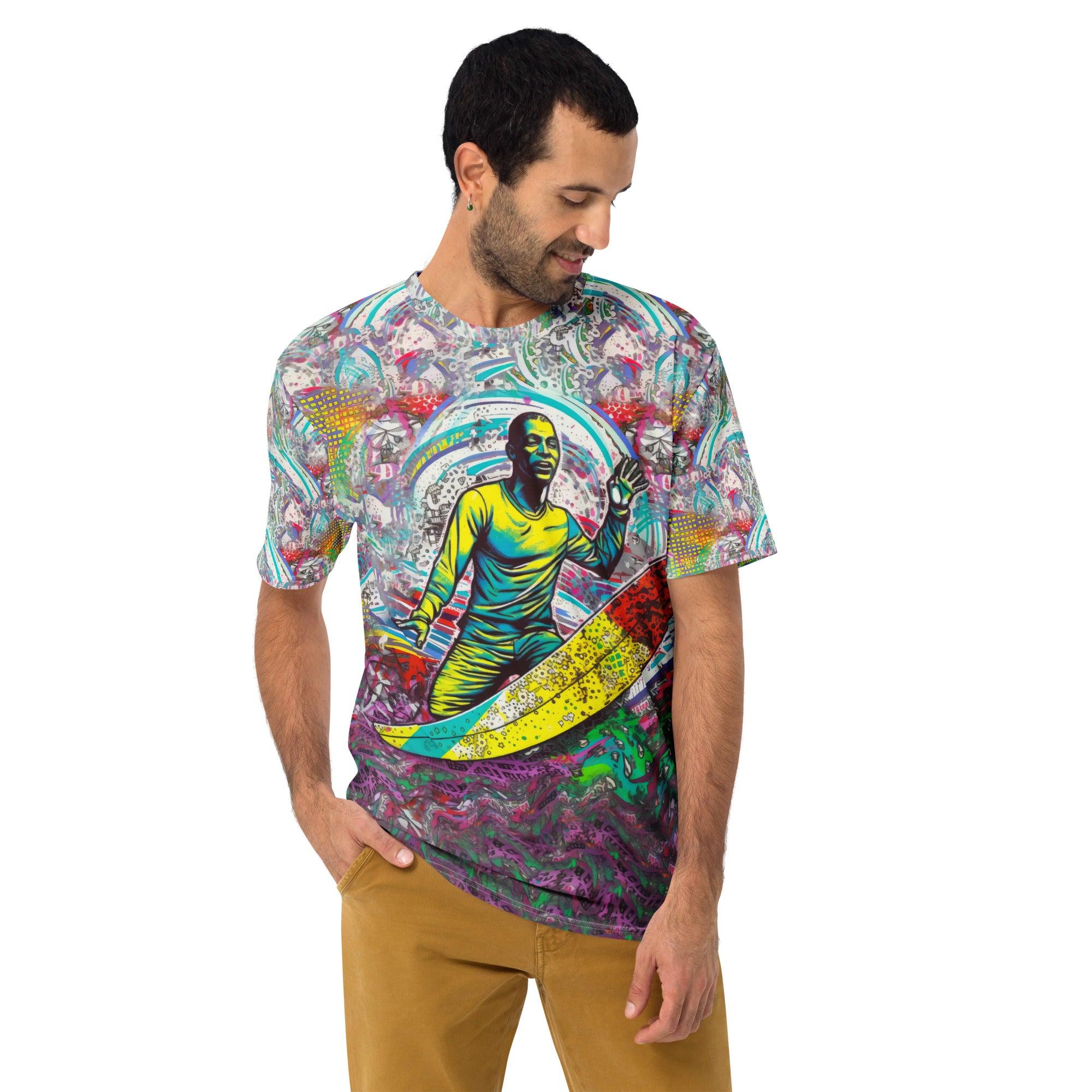 Surf-inspired Surfing 1 46 Men's T-Shirt with a modern design for surf aficionados.