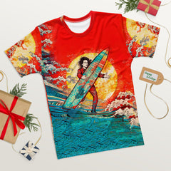 Men's Surfer's Paradise Crew Neck Tee Ride The Waves In Paradise - Beyond T-shirts