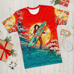 Men's Surfer's Paradise Crew Neck Tee Ride The Waves In Paradise - Beyond T-shirts