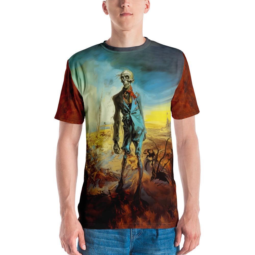 Halloween Horrors All Over Print Men's Crew Neck Tee Embrace The Fright - Beyond T-shirts