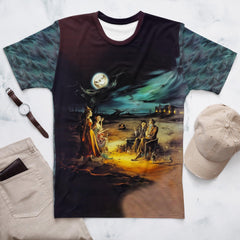 Men's Sinister Shadows All Over Print Crew Neck Tee Embrace The Darkness - Beyond T-shirts