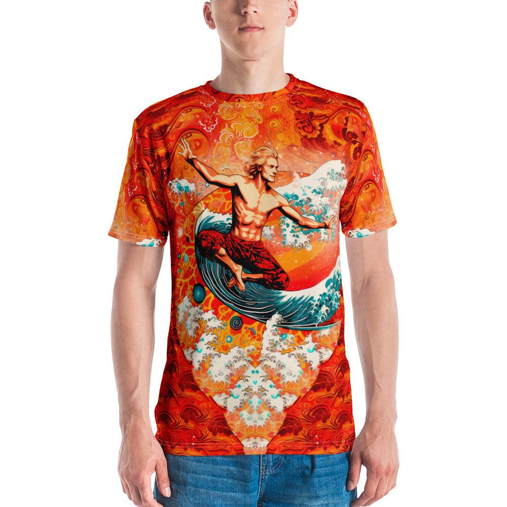 Coastal Sunset Serenity Men's Crew Neck T-Shirt - Beyond T-shirts