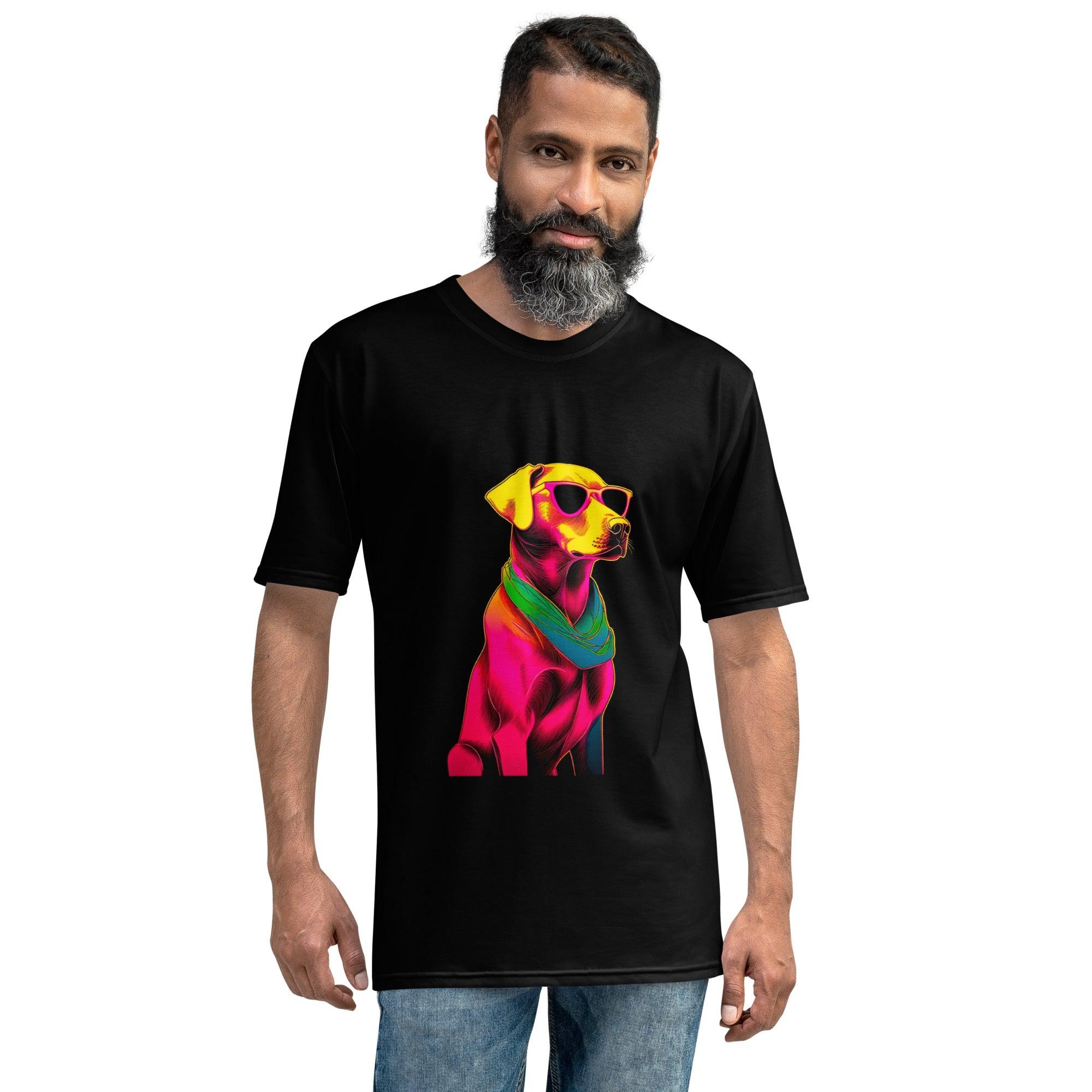 Dynamic Dog Duo Men’s Crew Neck T-Shirt - Beyond T-shirts