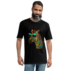 Zebra Stride Men’s Crew Neck T-Shirt - Beyond T-shirts