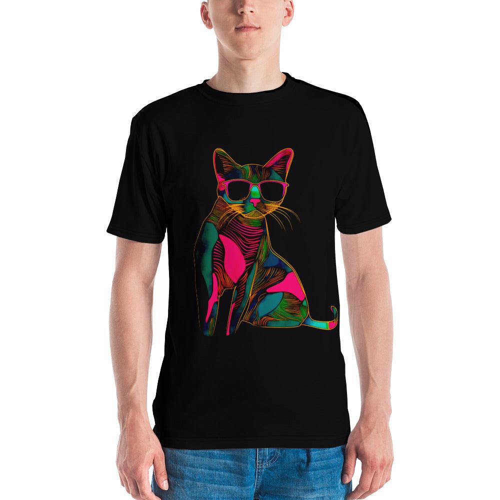 Playful Cat Paws Men's Crew Neck T-Shirt - Beyond T-shirts