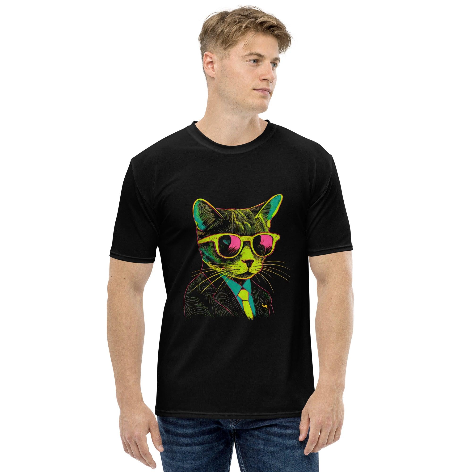 Cat Constellations Men's Crew Neck All-Over Print Tee - Beyond T-shirts