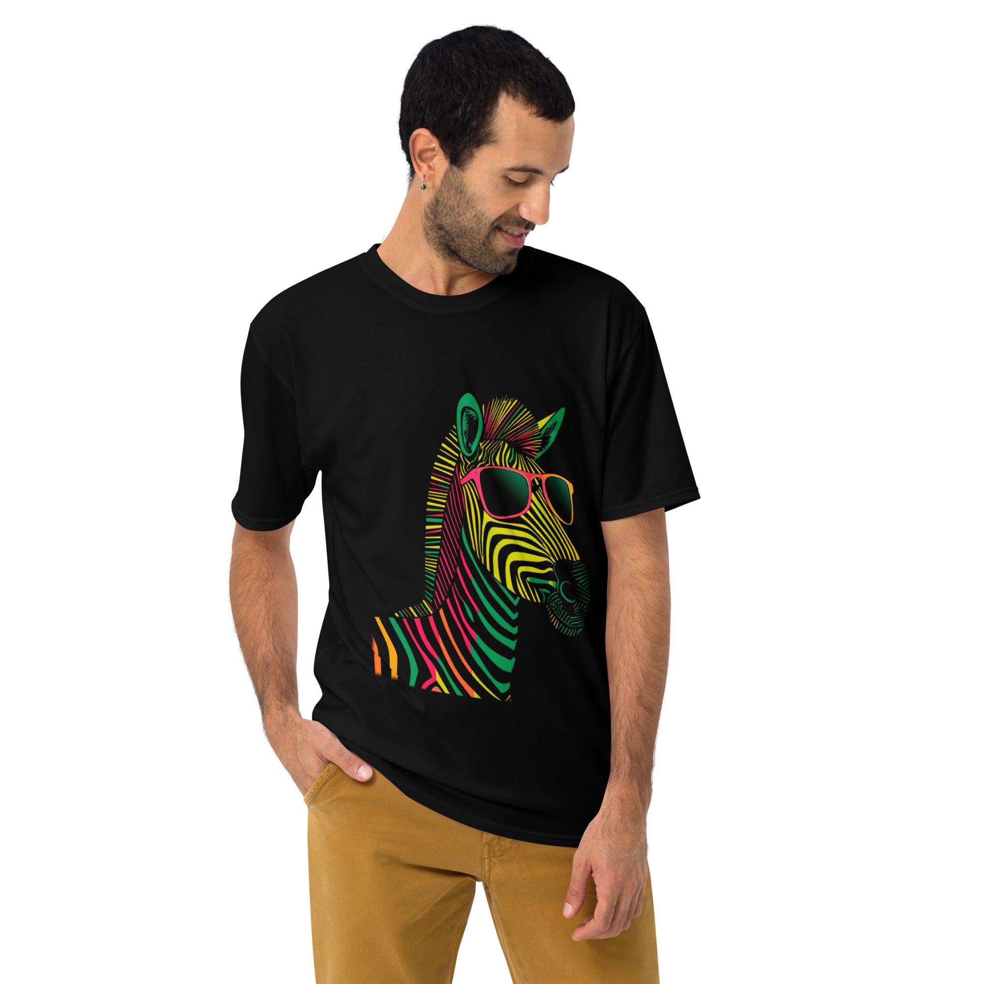 Zebra Dreams Men's All-Over Print Crew Neck Tee - Beyond T-shirts