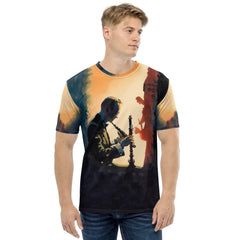 Music Mosaic: All-Over Print Men's Crew Neck Tee - Harmony Edition - Beyond T-shirts