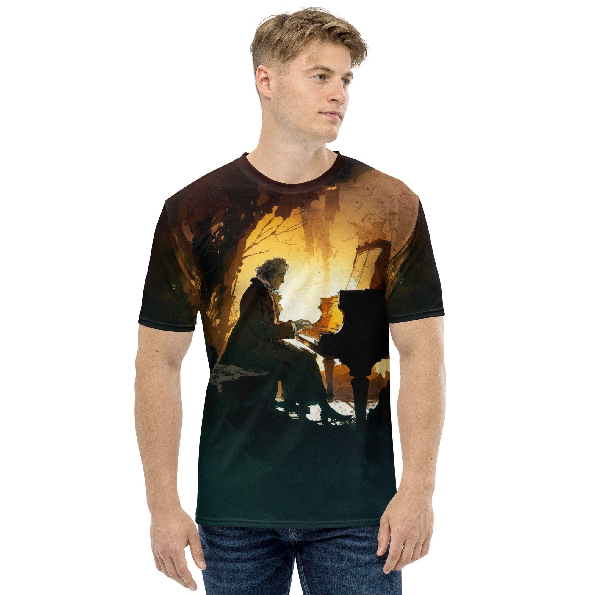 Symphonic Fusion Men's All-Over Print Crew Neck T-Shirt - Music Artistry - Beyond T-shirts