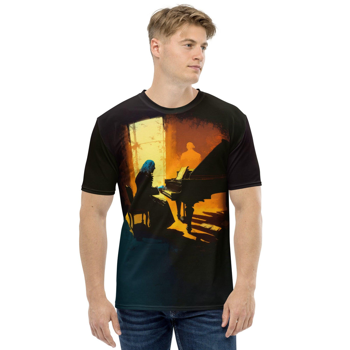 Groove in Style: Retro Vinyl Record Music Lover's Men's Crew Neck T-Shirt - Beyond T-shirts