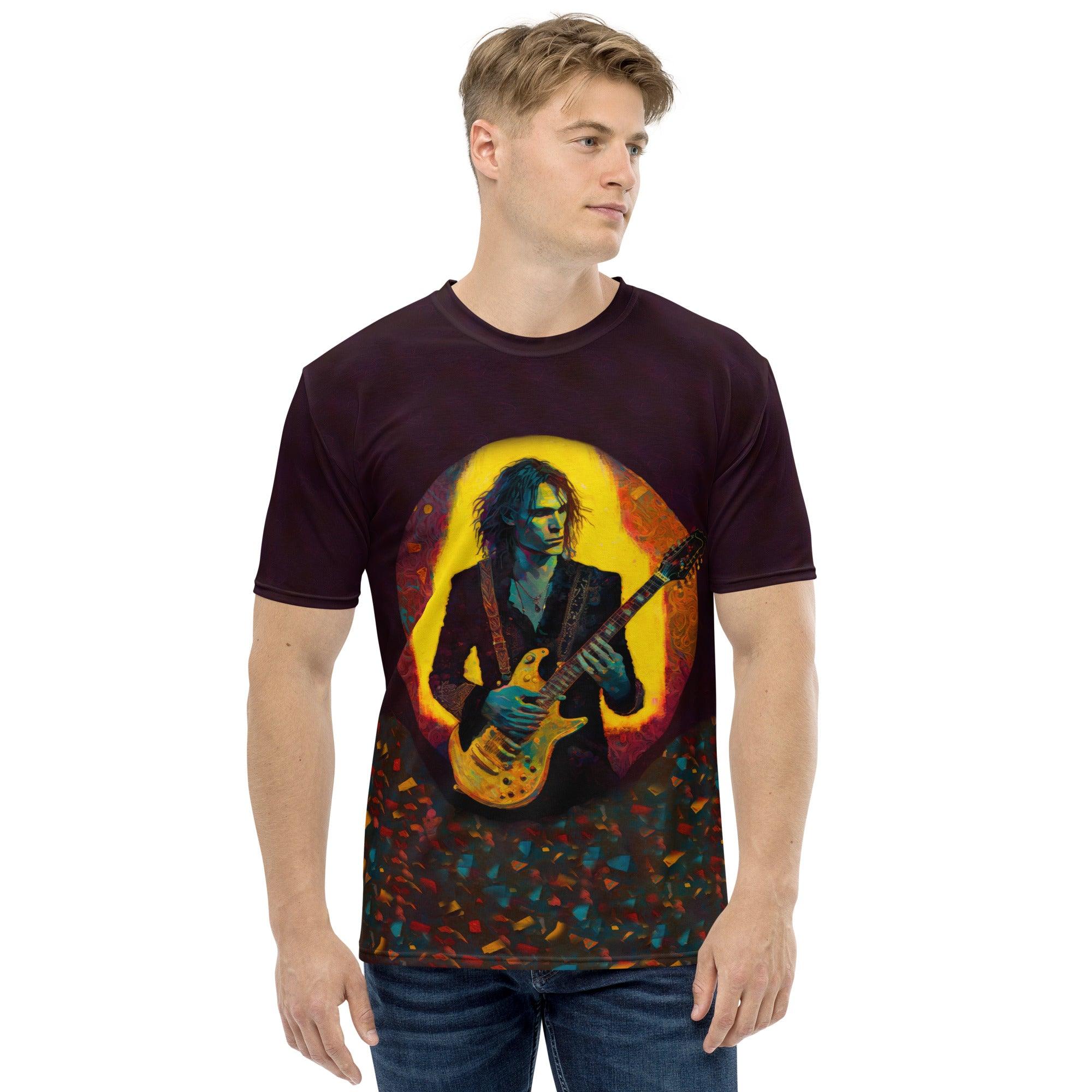 Funky Bass Guitar Groove All-Over Print Men's Crew Neck T-shirt - Beyond T-shirts