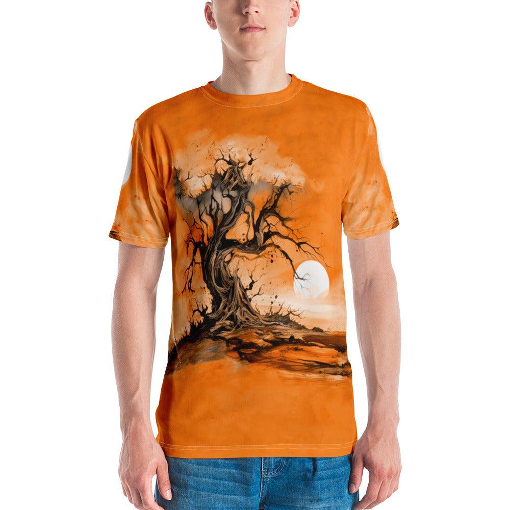 Moonlit Wolf Howling Halloween All-Over Print Tee - Beyond T-shirts