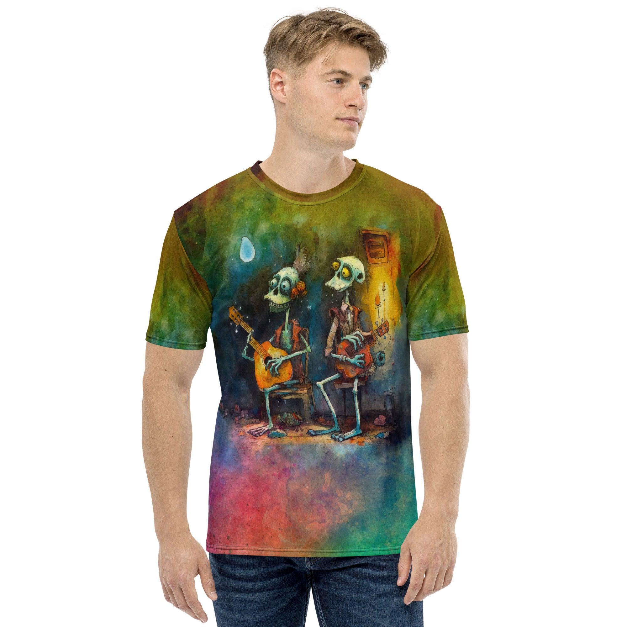 Gothic Haunted House Men's Crew Neck T-Shirt - Beyond T-shirts