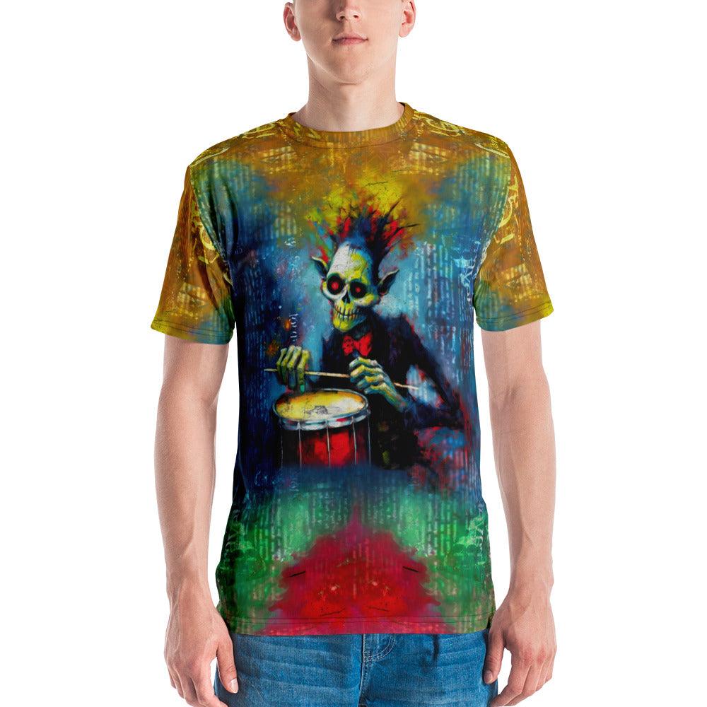 Cats In The Moonlight Men's Crew Neck T-Shirt - Beyond T-shirts