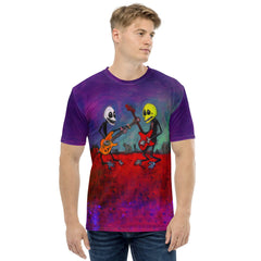 Bats And Moonlight Men's Crew Neck T-Shirt - Beyond T-shirts