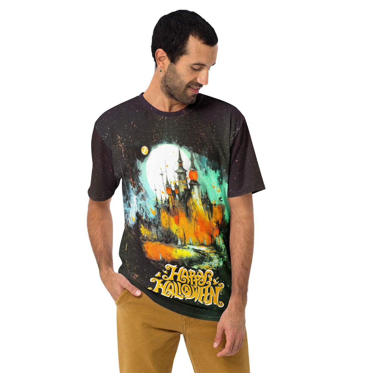 Witch's Brew and Broomsticks Men's Crew Neck T-Shirt - Beyond T-shirts