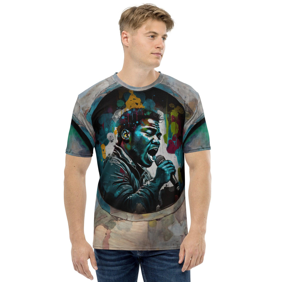 Street Beats All-Over Print Men's Crew Neck T-Shirt - Beyond T-shirts