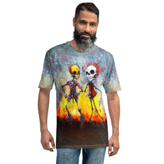 Phantom Fright All-Over Print Men's Crew Neck T-Shirt - Beyond T-shirts