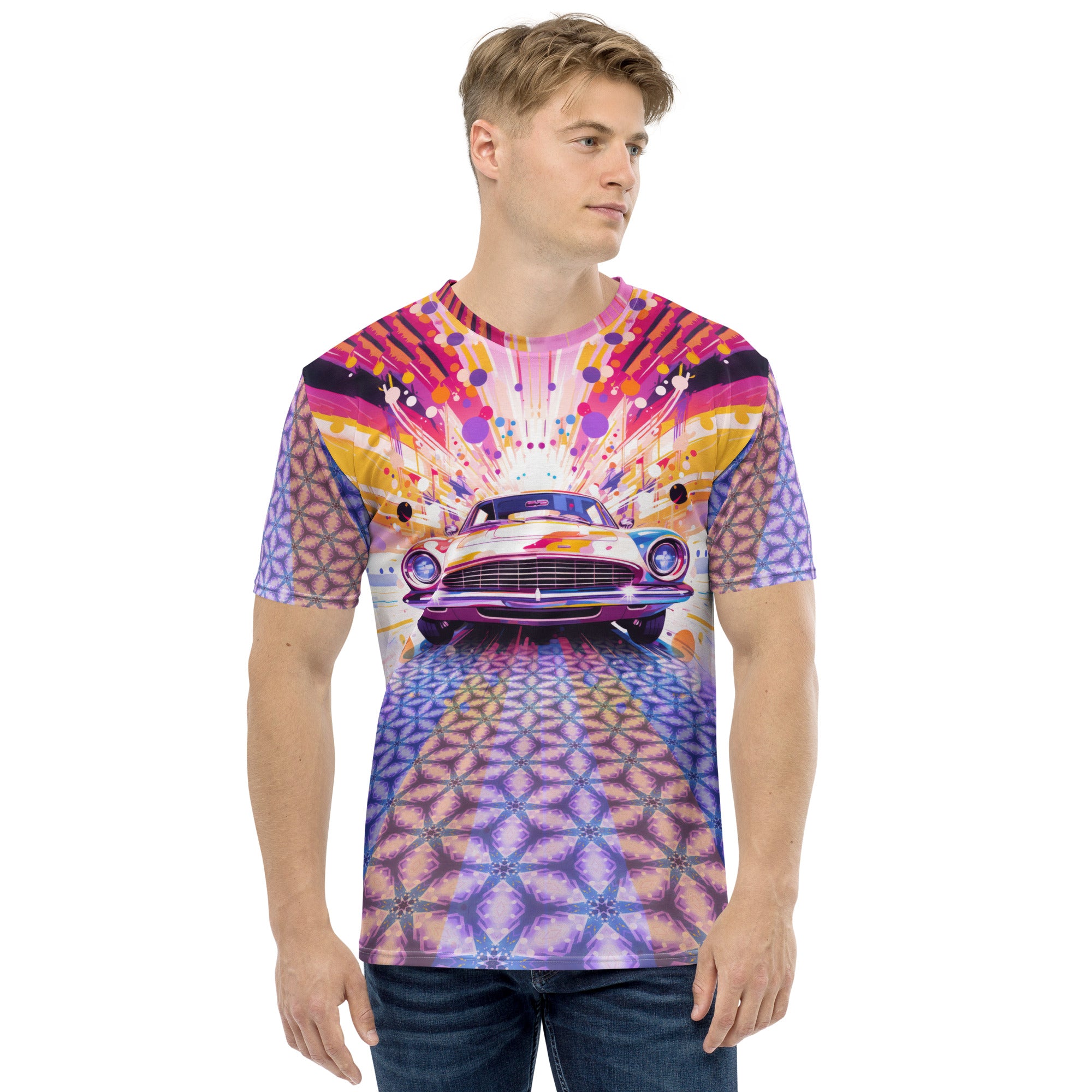 Racing Red Crew Neck T-Shirt - Vibrant, Speed-Inspired Style – Beyond T ...