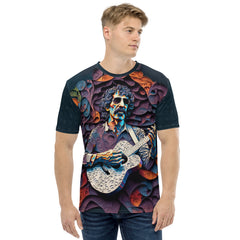 Saxophone Swirl Men's Crew Neck T-Shirt