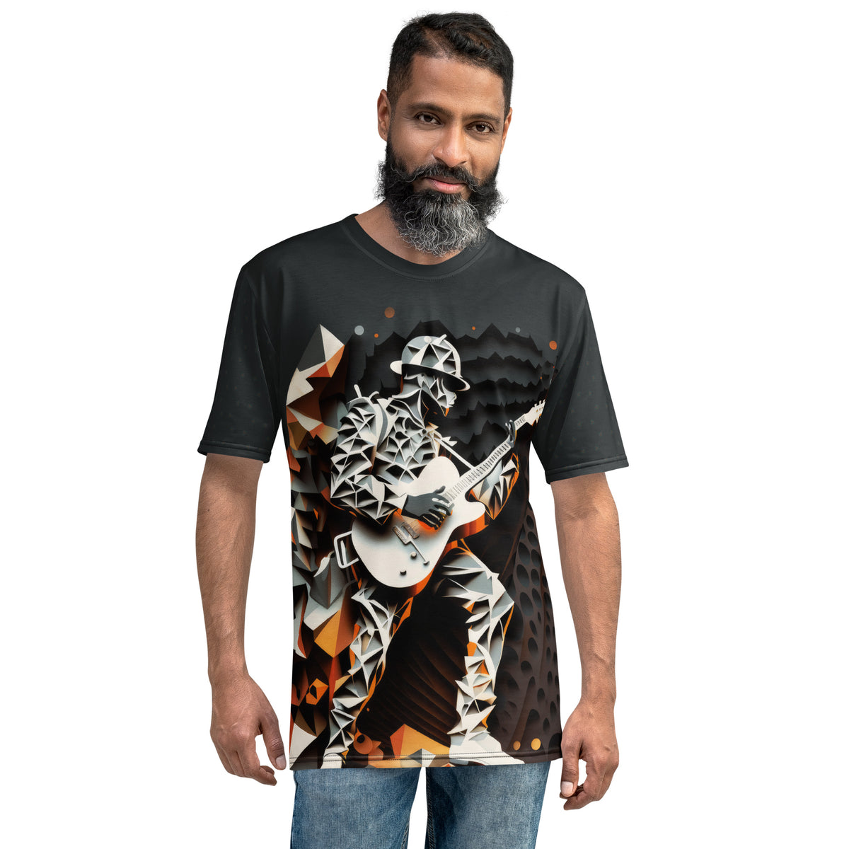 Pinnacle of Thought All-Over Print Men's Crew Neck T-Shirt