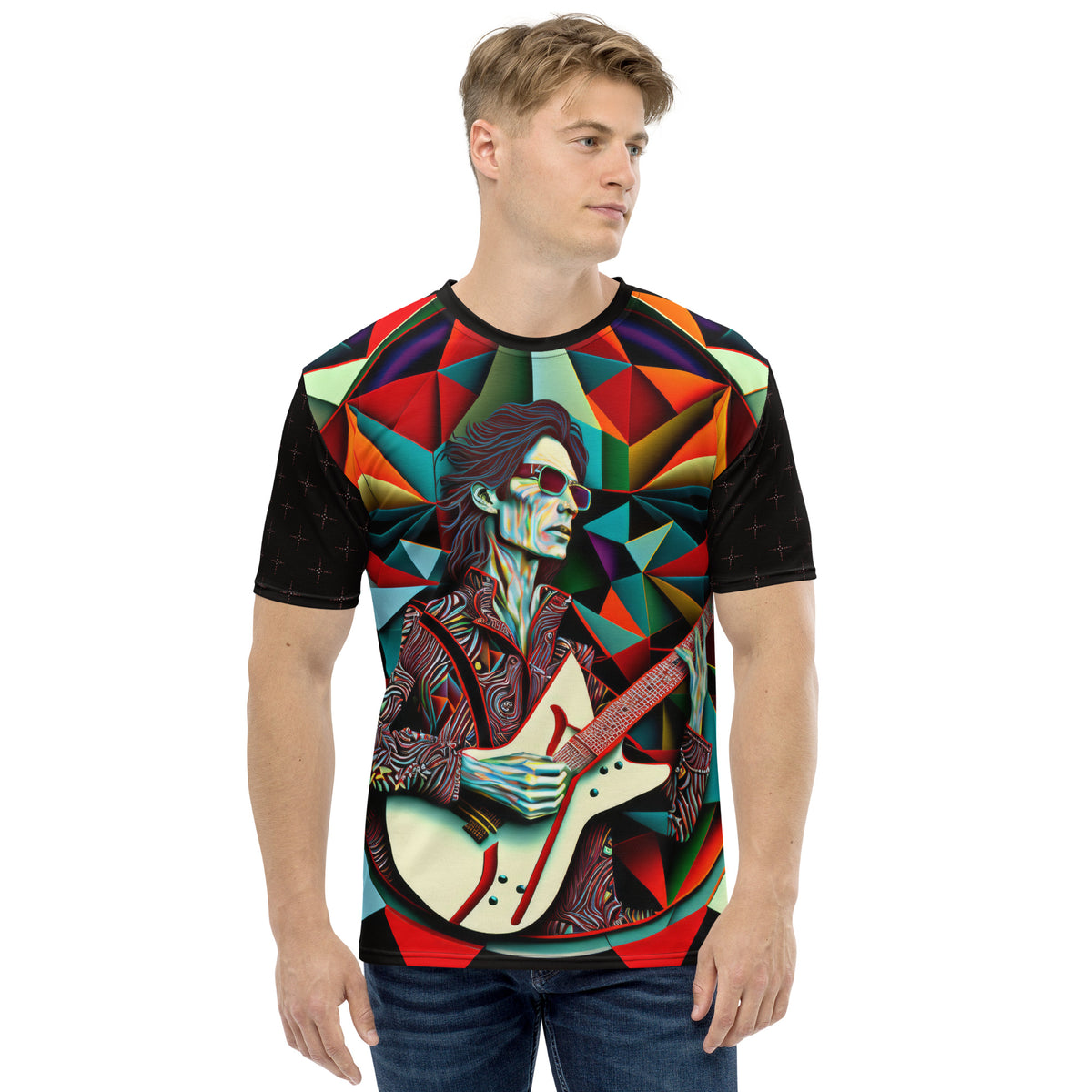 Rhythm Rebels All-Over Print Men's Crew Neck T-Shirt