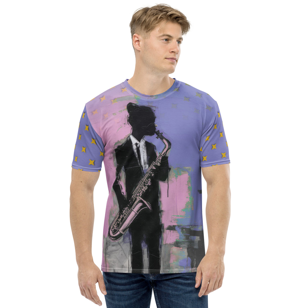 Modern Minimalism All-Over Print Men's Crew Neck T-Shirt