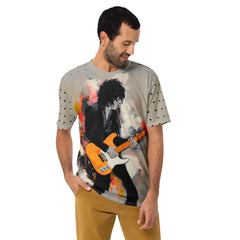 Earthy Abstraction All-Over Print Men's Crew Neck T-Shirt