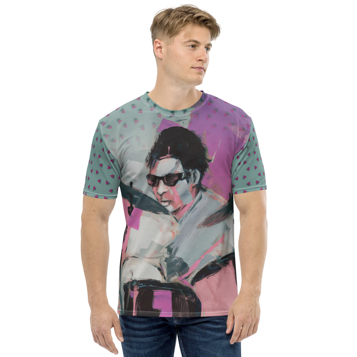 Abstract Serenity All-Over Print Men's Crew Neck T-Shirt