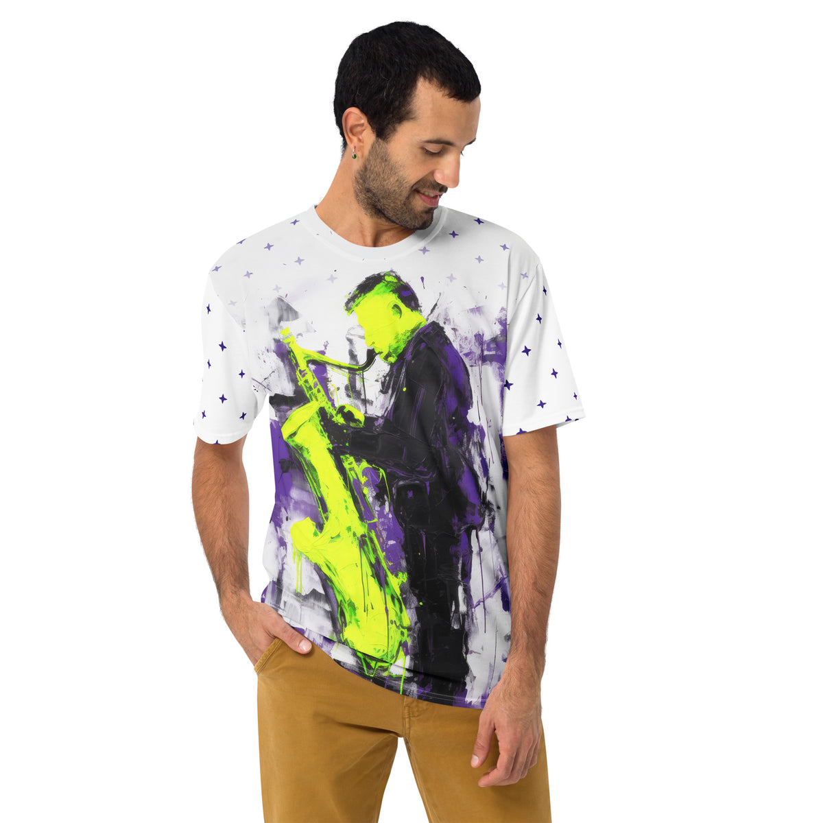 Subtle Elegance All-Over Print Men's Crew Neck T-Shirt